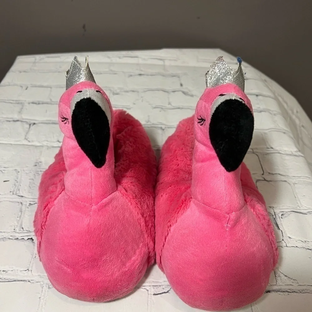 Girls' Flamingo House Slippers, Size 2-3